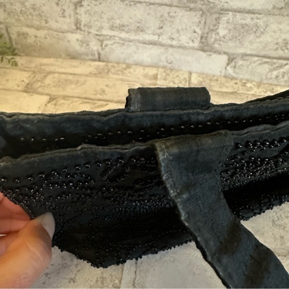 Graham Kandiah black beaded mini bag tote - Picture 5 of 8